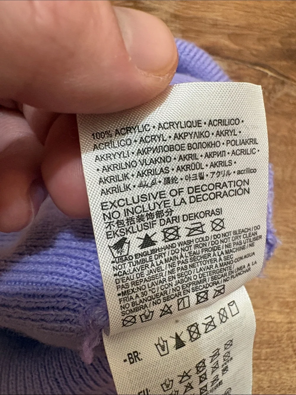 Nike Toddler Girls Lavender Knit Cuffed Beanie